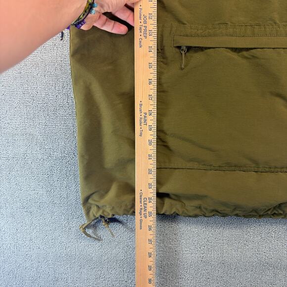 Brixton Patrol Anorak Jacket Men's Medium Olive Green 1/4 Zip Kangaroo Pocket - Picture 5 of 7